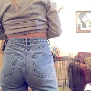 Pacsun faded high waisted mom jeans